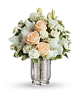 Silver Romance Bouquet - All About Flowers 