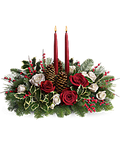 Joyful Christmas Centerpiece - All About Flowers 