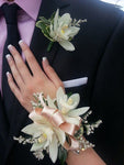 Cymbedium Orchid Corsage and Boutonniere - All About Flowers 