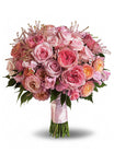 Pink Rose Garden Bouquet - All About Flowers 