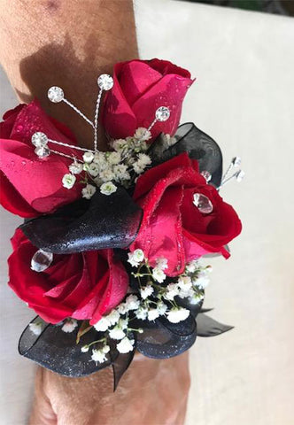 Red Rose Corsage - All About Flowers 