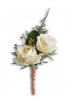 White Tie Boutonniere - All About Flowers 