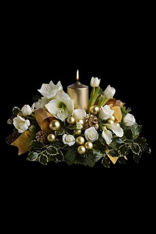 Winter Glow Centerpiece - All About Flowers 